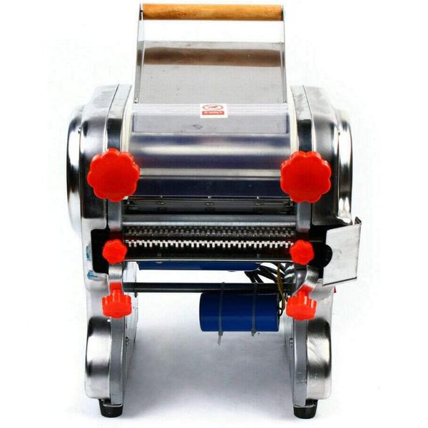 Electric Pasta Noodle Maker Machine110V Stainless Steel Commercial Noodles Roller Machine With Protective Cover for Bread Flour Dumpling Skin Noodles