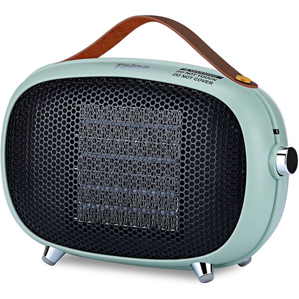 Teioe M7 Aquecedor de Cerâmica Elétrico Portátil, 800W, 110V, Verde