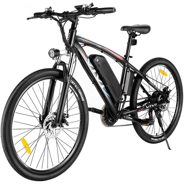 VIVI Bicicleta Elétrica Motorizada 21 Velocidades e 3 Modos, 500W, Preta