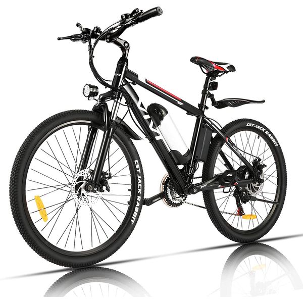 VIVI M026SH Bicicleta Elétrica Motorizada 21 Velocidades e 4 Modos, 350W, Preta