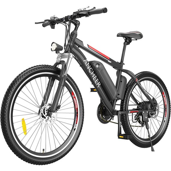 ANCHEER Bicicleta Elétrica Motorizada 21 Velocidades e 3 Modos, 500W, Preta
