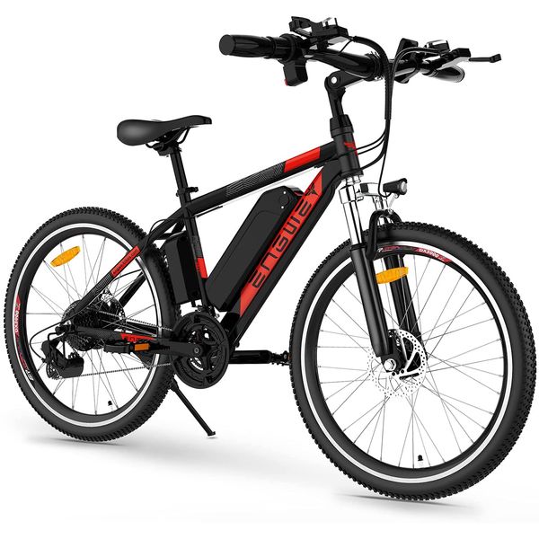 ENGWE Bicicleta Elétrica Motorizada 21 Velocidades, 250W, Preta