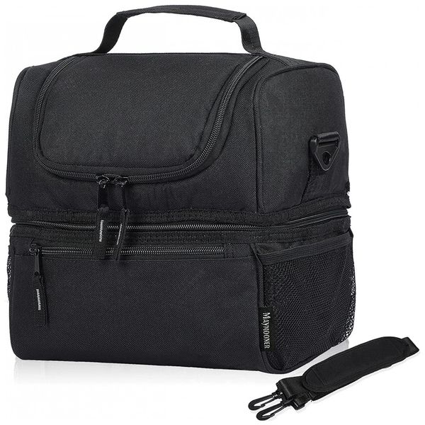 Maymooner Bolsa Térmica Portátil 5L, Mantém Quente, Frio Por até 5H, Preto