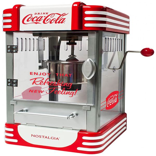 Nostalgia RKP730CK Coca Cola Máquina de Pipoca 110V, Vermelha
