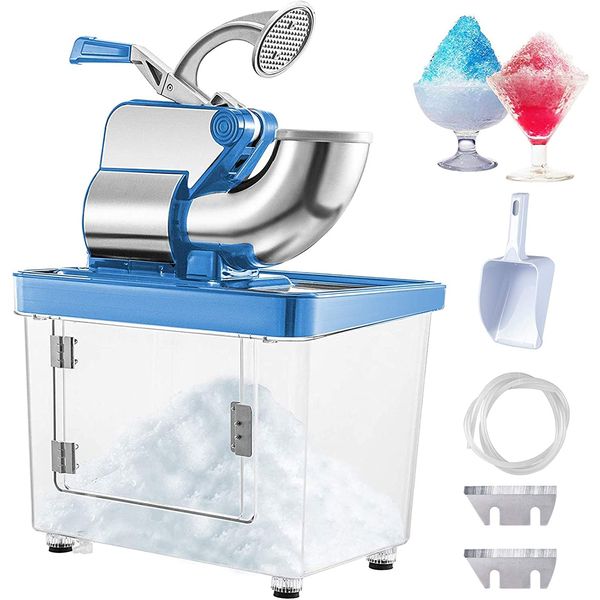 VEVOR Máquina de Raspadinha Profissional, Produz 199 kg, H, 300W, 110V, Azul