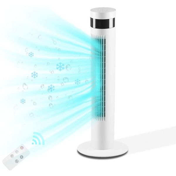 Antarctic Star Ventilador de Torre 3 Velocidades, com Tela LED e Controle Remoto 110V, Branco