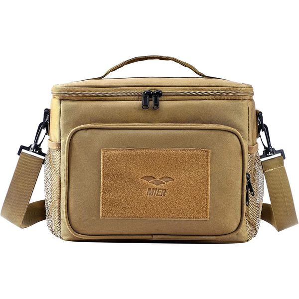 MIER Bolsa Térmica Portátil 15L, Mantém Quente, Frio Por até 5H, Dourado