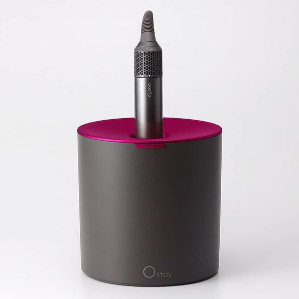 Ostay air Dock Long, Holder and Storage of Styling Tools for Dyson Hair Styler Airwrap Long Barrel Set Pink