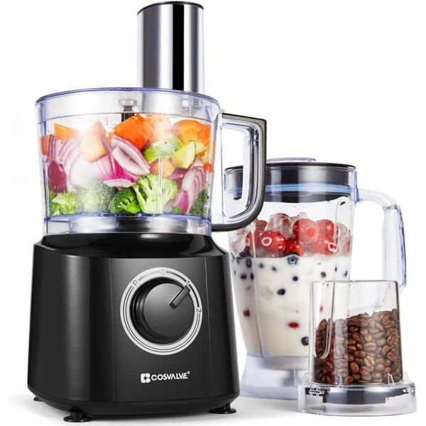 COSVALVE Processador de Alimentos 1.4L com 10 Velocidades, 550W, 110V, Prata