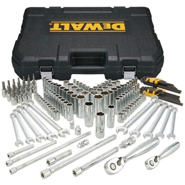 DEWALT DWMT72164 Kit Ferramentas 156 Peças com Maleta, Prata