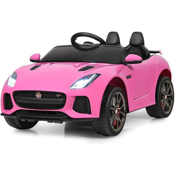 Costzon Carro, Carrinho Elétrico 2 Assentos, 12V, c, Controle Remoto, Vel 8 km, h, Idade 3, Rosa