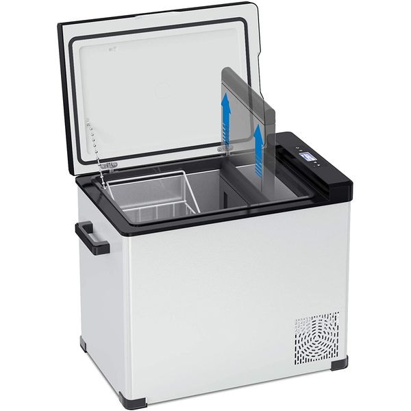 Keed Bing Geladeira, Cooler Elétrico 52L Portátil Automotivo com Controle de Temperatura, 12V, Branco