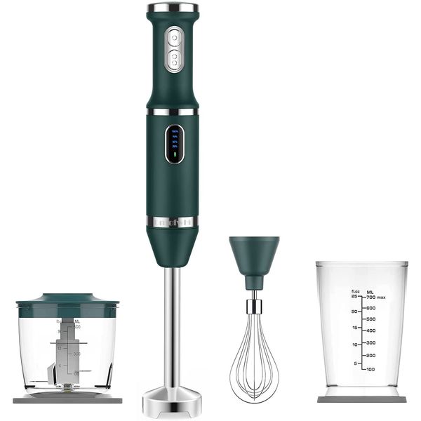 DmofwHi Mixer 4 em 1 Multifuncional com Acessórios, 110V, 200W, Verde Escuro