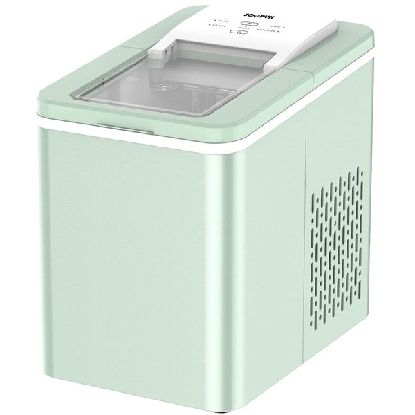 SOOPYK Máquina de Gelo Automática Portátil até 12 kg de Gelo em 24h, 110V, Verde