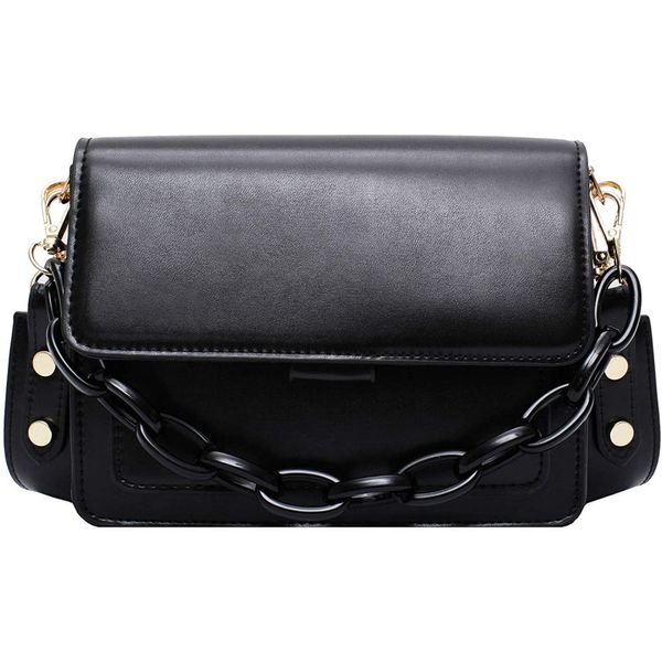 Zocilor Bolsa Feminina de Ombro em Couro Sintético, Lilás