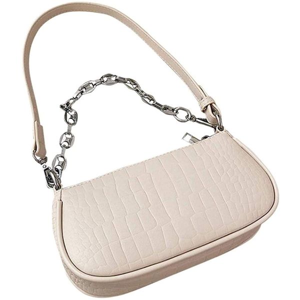 AOUTLE Bolsa Feminina de Ombro Retro, Couro Sintético, Verde