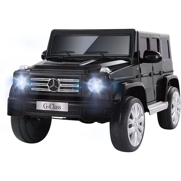 Licensed Carro Elétrico Mercedes Benz G500, 2 lugares, 12V, c, controle remoto, USB MP3, 8 km, h, 3 a 6 anos, Verde