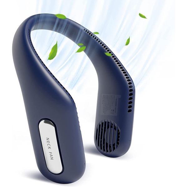 FIGROL Ventilador de Pescoço Potátil, 70 Saídas de AR, USB, Rosa