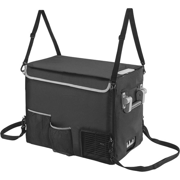 BougeRV Frigobar, Cooler Elétrico Automotivo Portátil 40L, 12V, 60W, Preto