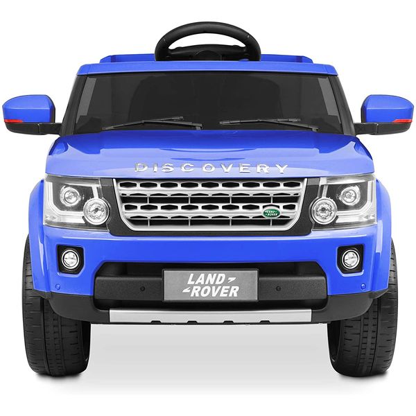 Kidzone Carro, Carrinho Elétrico 12VRecarregável com Controle Remoto, 2 Vel, Luzes, USB, AUX, FM, Azul