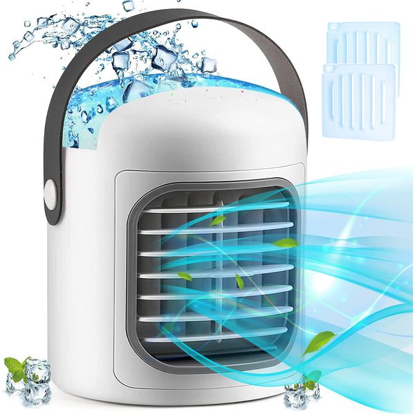 PBOX Climatizador 3 em 1 Portátil 300 mL, a Bateria 2500 mAh, Branco