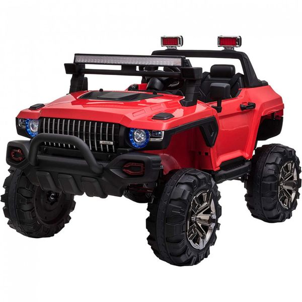 Aosom Carro, Carrinho Elétrico, 2 assentos, à bateria 12V, c, controle remoto, USB, Vel 5 km, h, Idade 3 a 7 anos