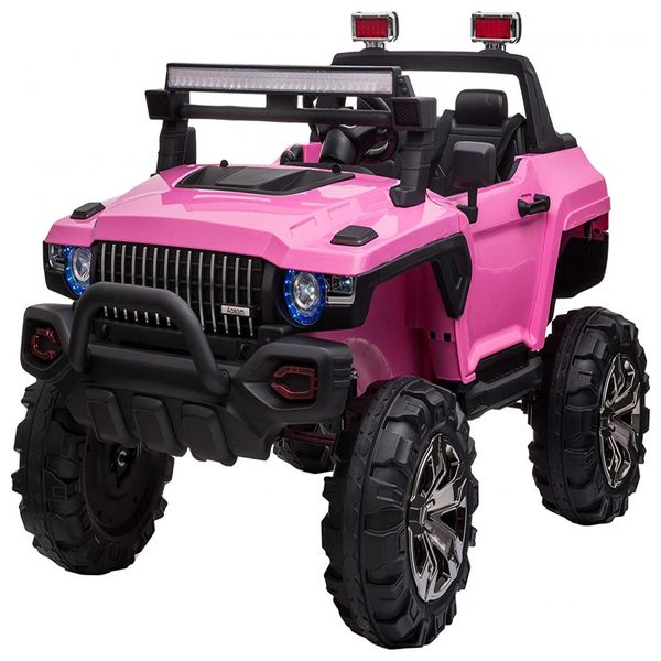 Aosom Carro, Carrinho Elétrico, 2 assentos, à bateria 12V, c, controle remoto, USB, Vel 5 km, h, Idade 3 a 7 anos
