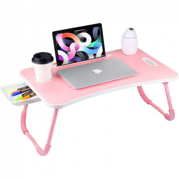 Mesa para laptop Veramz, suporte para notebook com pernas dobráveis, mesa de sofá, mesa de cabeceira, mesa de leitura para sofá preto