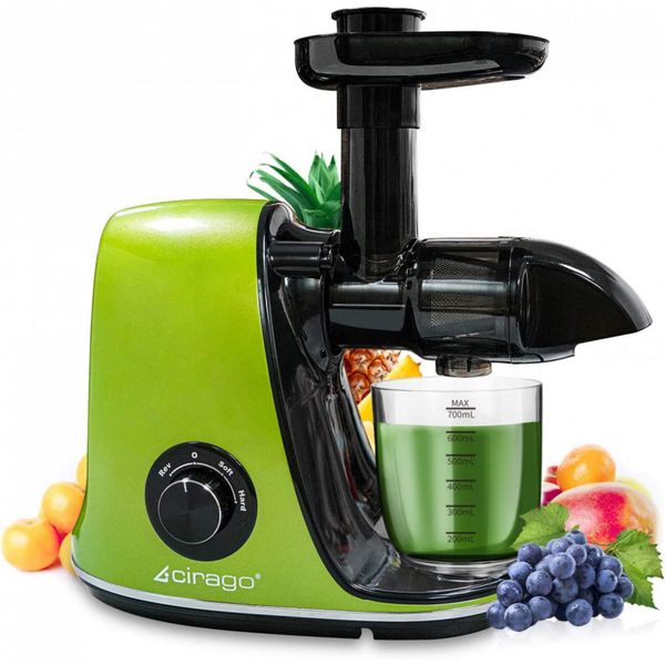 Espremedor de Sucos CIRAGO, 2 Velocidades, 150W, Verde 110V