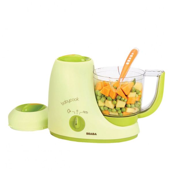 Babycook Processador Comida para Bebê 4 em 1, 800ml, Panela Vapor, Liquidificador, 110v, BEABA 912508, Branco