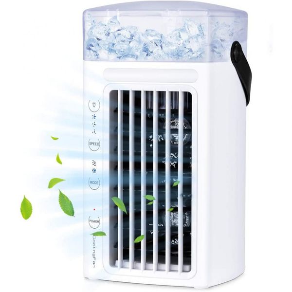 Climatizador de Ar Qosea, USB, Individual, 3 Velocidades, Branco 110V