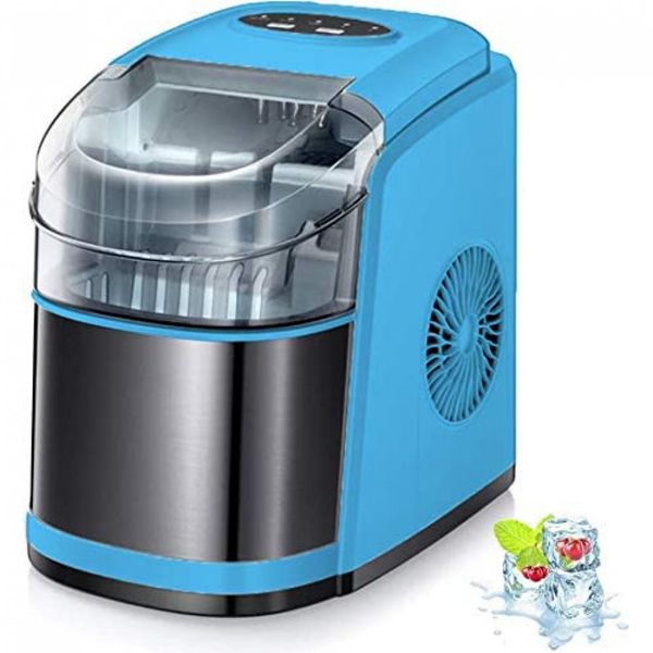 Máquina de Gelo Kismile, Autolimpante, 12kg, Dia, 9 Cubos, 6 8 min,Branca 110V