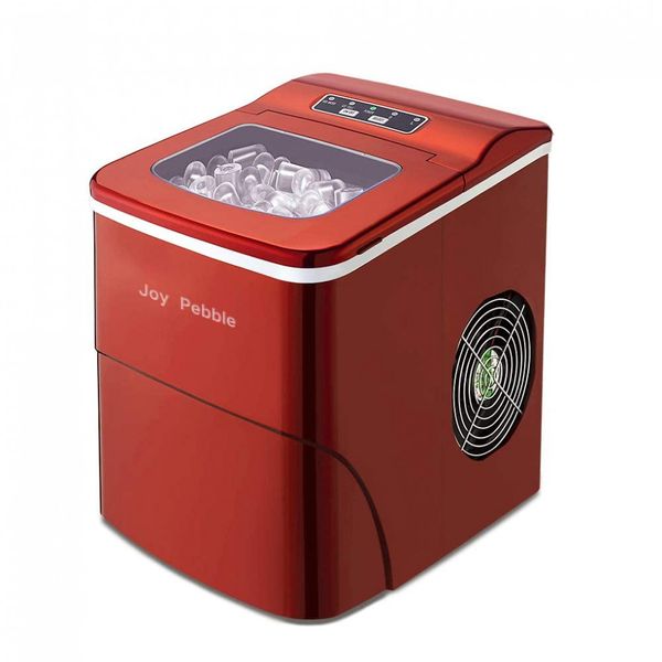 Máquina de Gelo Joy Pebble, Produz 12kg, Dia 9 Cubos, 6 8 min, Preto 110V
