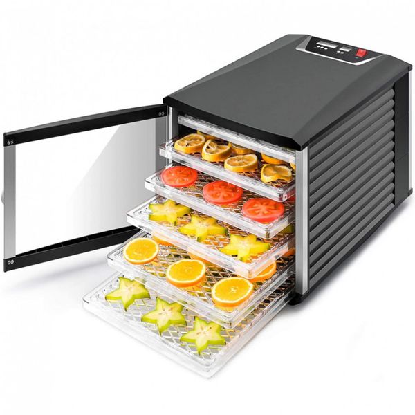 Desidratador de Alimentos JAYETEC Professional, 6 Bandejas, Preto 110V