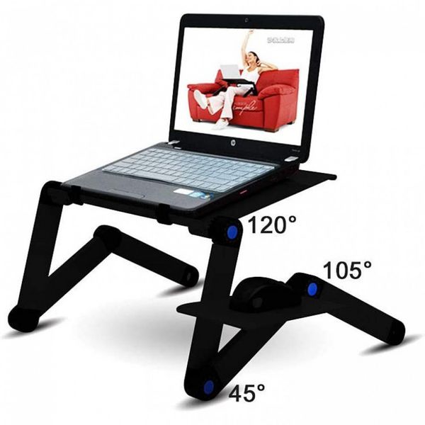 Suporte Ergonômico Laptop Elec Space, Ajustável Dobrável Preto