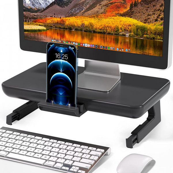 Suporte Ergonômico Laptop PIHEN, Dobrável Ajustável Até 44Cm Prata