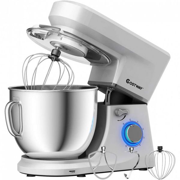 Batedeira COSTWAY 6 Velocidades 7 Litros 660W Branco
