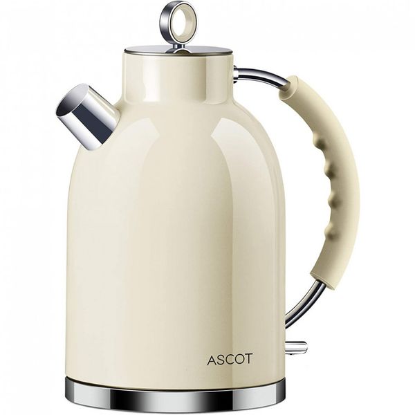 ASCOT Chaleira Elétrica, Aço Inoxidável, 1,60L Rosa 110V