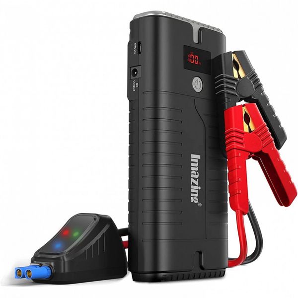 Bateria de Carro Auxiliar 1500A Peak 12000mAH até 8L Gas ou 6L Diesel Engine 12V