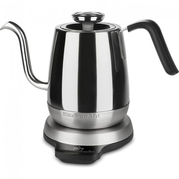 Chaleira Elétrica KitchenAid KEK1032SS Gooseneck, 1 Litro, Aço Inoxidável, Prata 110V