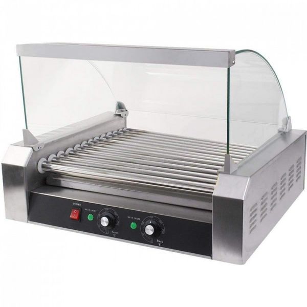 Máquina de Hot Dog ReunionG , 18 Salsichas, Aço Inox, 1200W, Prata 110V
