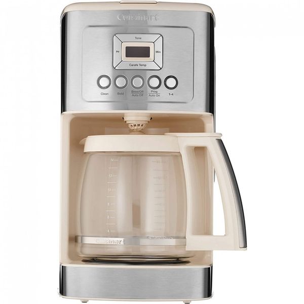 Cuisinart Cafeteira programável DCC 3200, Jarra de Vidro, 14 xícaras, Creme 110V