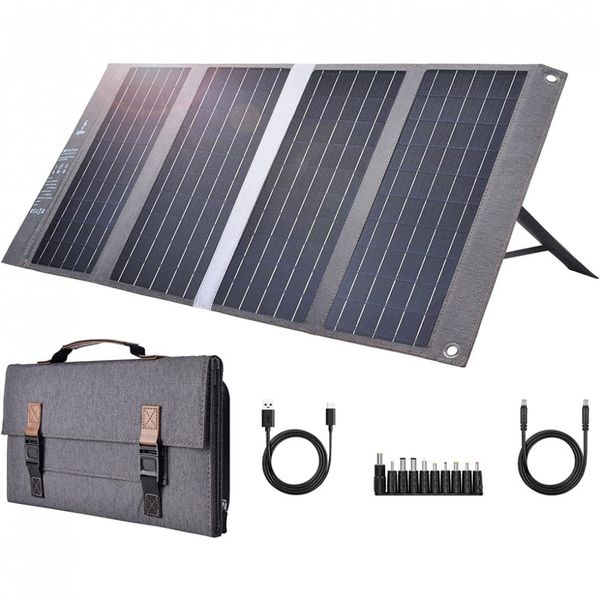 BigBlue Painel Solar Carregador Portátil c, duas saídas USB, à prova dágua, 42W, 12 18V, 1 unidade