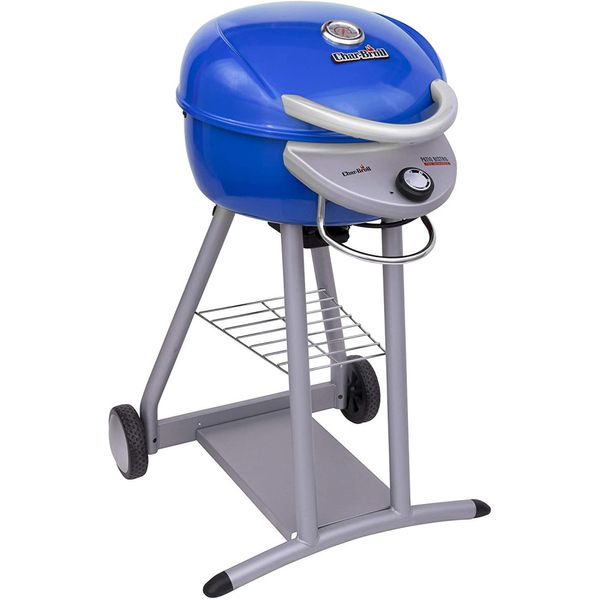 Char Broil Churrasqueira Elétrica Portátil serve até 12 Pessoas, 110V, Azul
