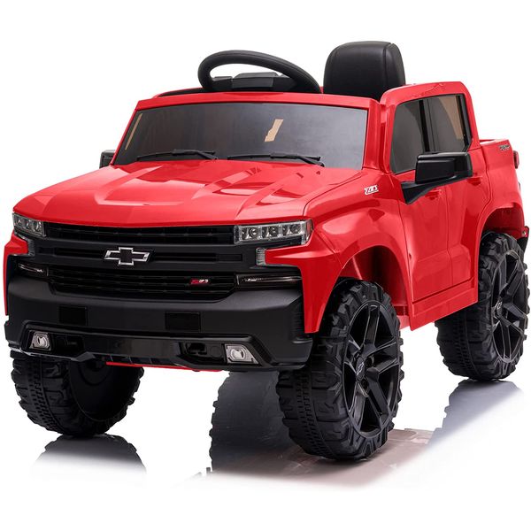 Kidzone Carrinho, Carro Elétrico Conversível , 2 lugares, 12V, c, controle remoto, USB MP3, 4 km, h, 2 a 6 anos, Vermelho