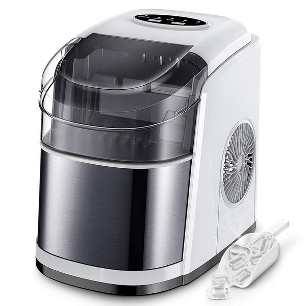 Village Máquina de Gelo Automática Portátil até 11 kg de Gelo em 24h, 110V, Bramca