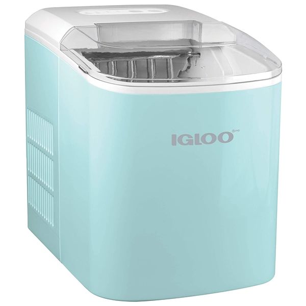 Igloo ICEB26AQ Máquina de Gelo Automática Portátil até 11 kg de Gelo em 24h, 110V, Azul Turquesa