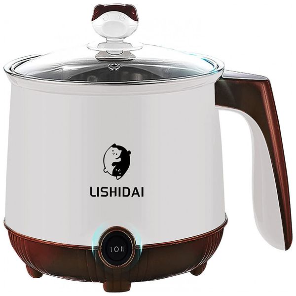 LISHIDAI Panela Elétrica Multifuncional 1,8L, c, Controle de Temperatura, 110V, Verde