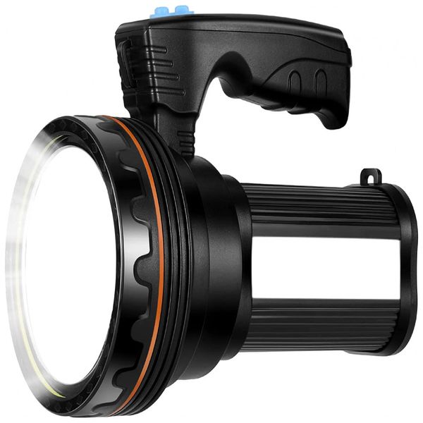 YBQZ Lanterna 6000LM com USB, 6 Modos de Luz, á Prova DÁgua IPX4, 50W, Preta