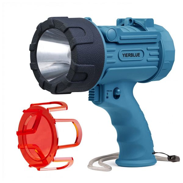 Lanterna 1500LM com USB, 3 Modos de Luz, á Prova D IP67, 18W, YIERBLUE yiff 02, Verde